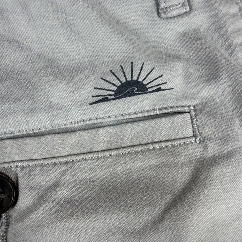 Faherty Men's Casual Golf Shorts Gray Size 34